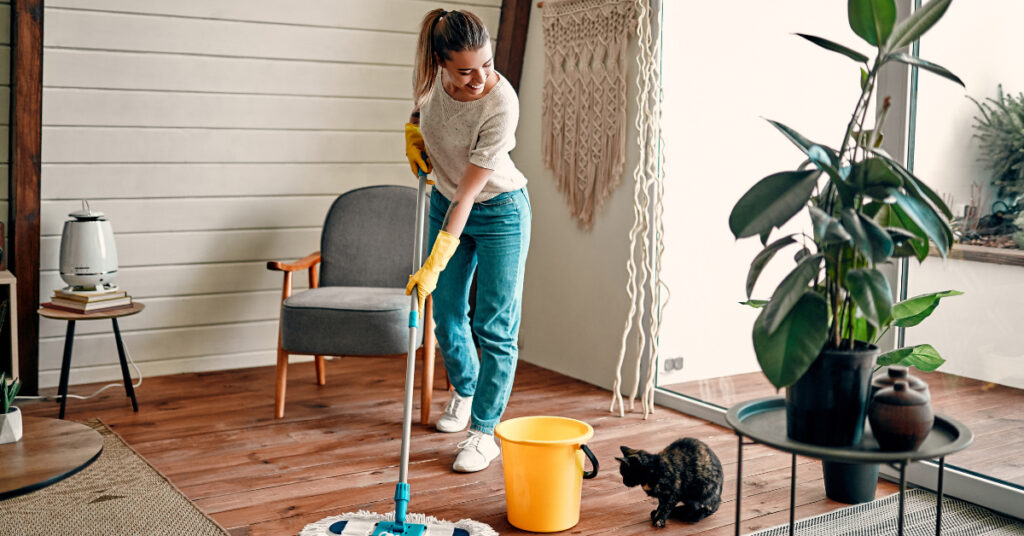 Cleaning high-traffic areas